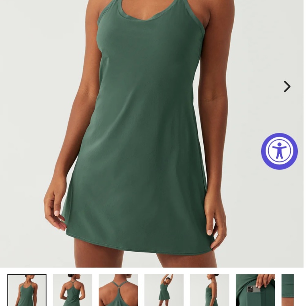OV green exercise dress
